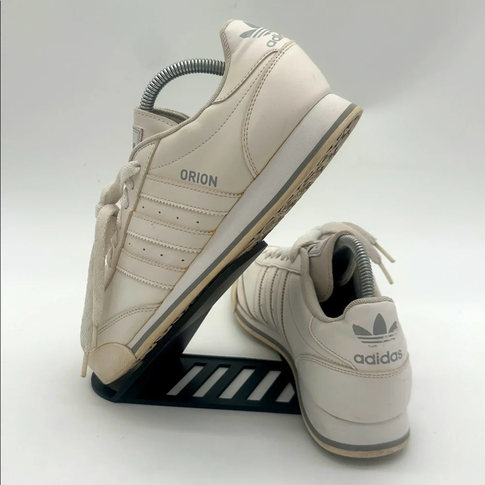 Adidas Orion Three Stripe White Lace Up Sneakers Men's Size 8